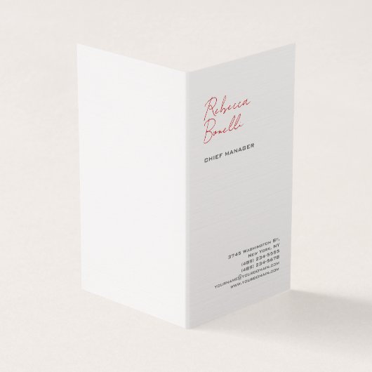 リネンモダンミニマルプロフェッショナル書道 名刺 (外部)