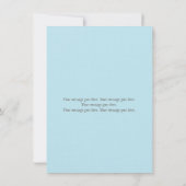 リネンモダン手書きシックサンキューカード サンキューカード (裏面)