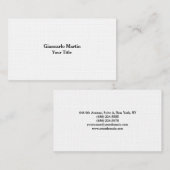 リネンユニークオリジナルプレインミニマ男らしリスト 名刺 (正面/裏面)