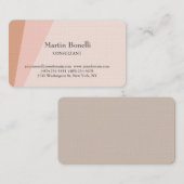 リネンユニーククラシカルシンプルミニマリスト 名刺 (正面/裏面)