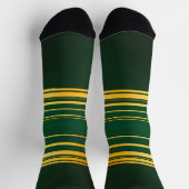 リネンラグジュアリートレンディーグリーン金ゴールドテクスチャコレクション ソックス (上部)