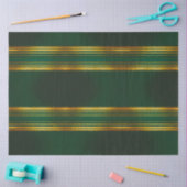 リネンラグジュアリートレンディーグリーン金ゴールドテクスチャコレクション 薄葉紙 (クラフト)