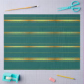 リネンラグジュアリーモダングリーン金ゴールドテクスチャコレクション 薄葉紙 (クラフト)