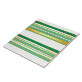 リネンラグジュアリー人気があるグリーン金ゴールドテクスチャコレクション タイル (側面)