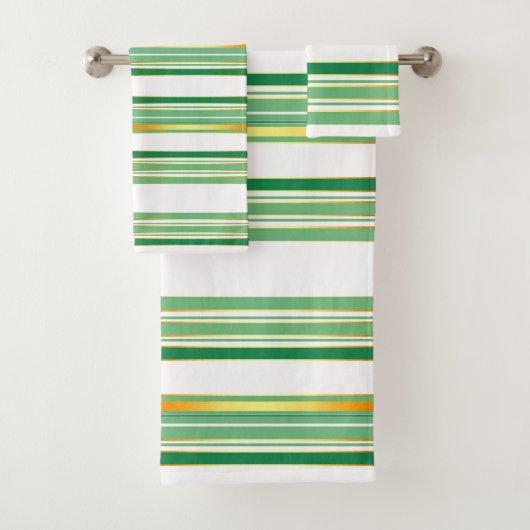 リネンラグジュアリー人気があるグリーン金ゴールドテクスチャコレクション バスタオルセット (インサイチュ)