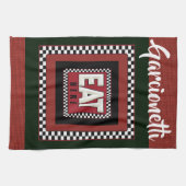 リネンルックレトロサインキッチンタオル キッチンタオル (横)