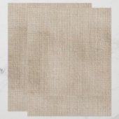 リネンルック素朴スクラップブック紙 (正面/裏面)