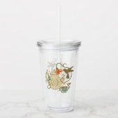 リネンヴィンテージティーパーティー アクリルタンブラー (正面)