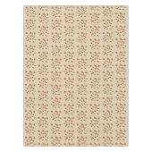 リネン一見によっては葉パターンが開花します テーブルクロス (正面)