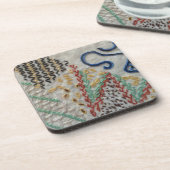 リネン刺繍のコースター コースター (左側)