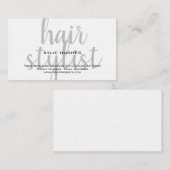 リネン手書き美容師プロフェッショナル 名刺 (正面/裏面)