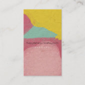 リネン水カラーアートイエロー絵を描 名刺 (正面)