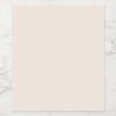 リネン無地の色 ワインラベル (シングルラベル)