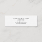 リネン紙スリムスキニーモダン名刺 スキニー名刺 (裏面)