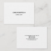 リネン紙チャビーシックモダン名刺 名刺 (正面/裏面)