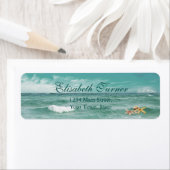 リネン素朴キャンバ結婚スモノグラムイニシャル ラベル (インサイチュ)