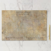 リネン素朴ベージュのテクスチャビジネス ペーパーパッド (インサイチュ)