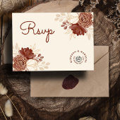 リネン金ゴールドグリッター水の色ムスリムウェディングRSVP ポストカード