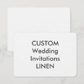 リネン100 lb 5インチx 3.5インチ結婚式招待状 招待状 (正面/裏面)