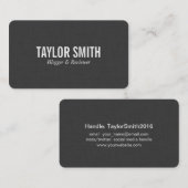 リネン |濃い 名刺 (正面/裏面)