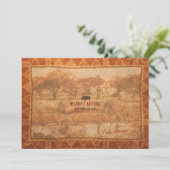 リノアフリカンサファリ結婚式招待状 招待状 (スタンド正面)