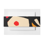 リノカットスタイル招待状用帯 招待状ベリーバンド (正面例)