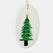 リノカットデザインノスタルジアクリスマスツリーオーナメント セラミックオーナメント (右)