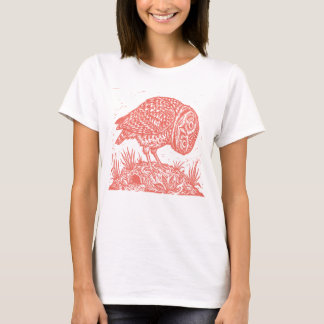 リノカットフクロウ Tシャツ