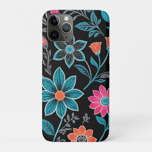 リノカラフルプリント花柄 iPhone 11 PROケース