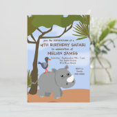 リノサファリ招待状 招待状 (スタンド正面)