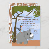 リノサファリ招待状 招待状 (正面/裏面)