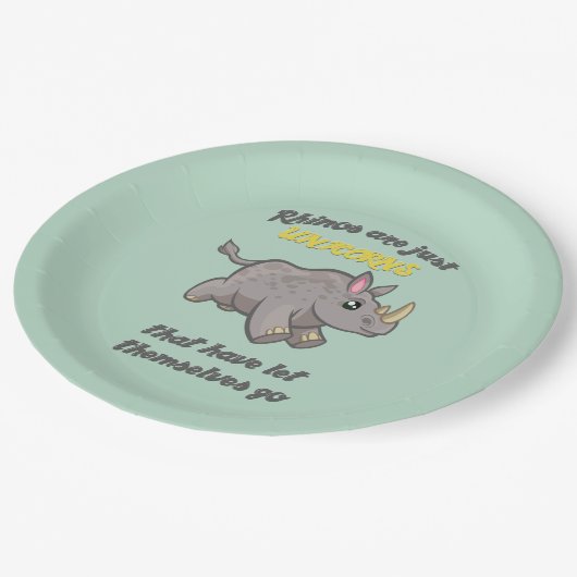 リノスはユニコーンだ ペーパープレート (アングル)