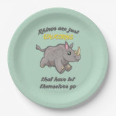 リノスはユニコーンだ ペーパープレート (正面)