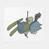 リノスキーアスキー フリースブランケット (正面(横))