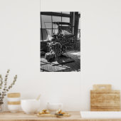 リノタイプ新聞レイアウト機 ポスター (キッチン)