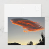 リノネバダの日の入り雲 ポストカード (正面/裏面)