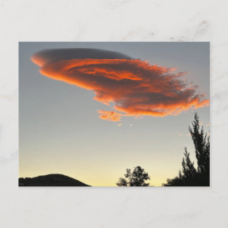 リノネバダの日の入り雲 ポストカード