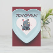 リノバレンタインデーパーティの招待状 招待状 (スタンド正面)