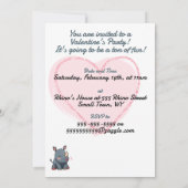 リノバレンタインデーパーティの招待状 招待状 (裏面)