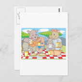 リノファミリーピクニック ポストカード (正面/裏面)