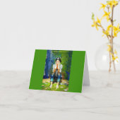 リノベーションブルー カード (黄色い花)