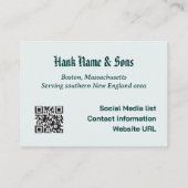 リノベーション古いホームカスタム名刺テンプレート 名刺 (裏面)