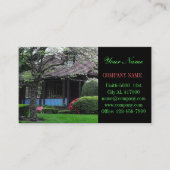 リノベーション建築気に芝生造園 名刺 (正面)