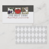 リノリウムはイタリアンな料理の食糧シェフビジネスを…切りました 名刺 (正面/裏面)