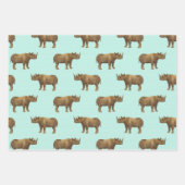 リノロイヤルブルーサファリ ラッピングペーパーシート (正面)