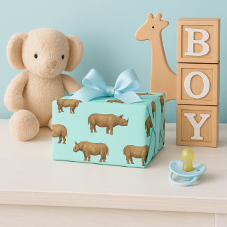 リノロイヤルブルーサファリ ラッピングペーパーシート