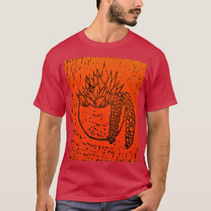 リノ印刷の多肉質4 Tシャツ