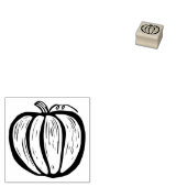 リノ素朴カットパンプキン秋ハロウィーン ラバースタンプ (押印)
