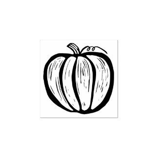 リノ素朴カットパンプキン秋ハロウィーン ラバースタンプ