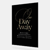 リハエレガントサモダンーサルディナーブラックウェルカム アクリルサイン (傾斜)